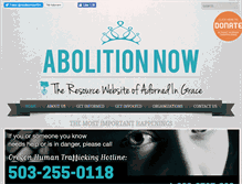 Tablet Screenshot of abolitionnow.com